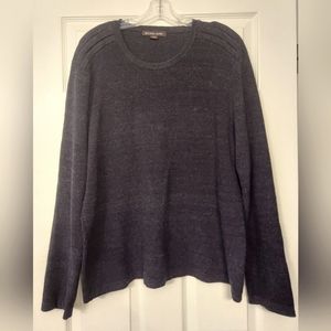 Michael Kors Forrest blue navy Cotton Wool Pullover Sweater Granpa oversized XL